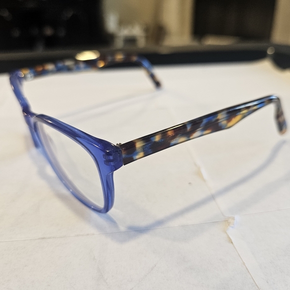 M America MU208 CRYBL Crystal Blue Tortoise Shell Glasses Frames - Picture 2 of 7